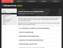 Tablet Screenshot of jobs.harbourfrontcentre.com